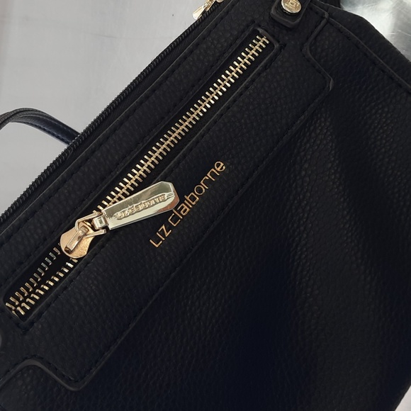 LIZ CLAIBORNE Crossbody Clutch Wallet Handbag Purse​ Bag "LC ELLY" NWT New Black - Picture 5 of 8